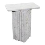 Ravello Side Table - White Marble