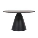 Clifton Coffee Table - Grey Travertine Marble - Small - Round