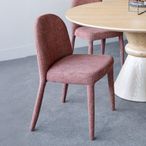 Eska Dining Chair - Set of 2 - Brown Fabric