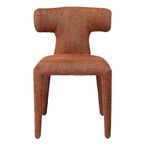 Milo Dining Chair - Set of 2 - Brown Fabric