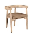 Arena Dining Chair - Natural Acacia Wood - Curved