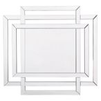 Farley Wall Mirror - Silver Tri Rectangle - 100cm x 110cm