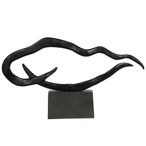 Isla Sculpture - Black Metal - Large - Abstract