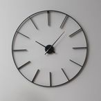 Tiverton Wall Clock - Black Skeleton Metal - Round