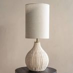 Natural Rattan Table Lamp - Large
