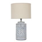 Stormy Table Lamp - Blue and Grey Ceramic