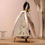 Isosceles Mantel Clock - Nickel - Curved