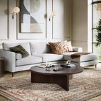 California Coffee Table - Large Round - Dark Oak