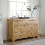 Normandy Chest - 3+4 Drawer Wide - Oak
