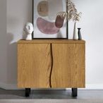 Jersey Sideboard - 2 Door Small - 90cm - Industrial Style - Oak