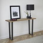 Jersey Console Table - Industrial Style - Oak