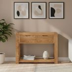 Bergen Console Table - 2 Drawer - Oak