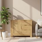 Bergen Small Sideboard - 1 Door - Oak - 98.5cm