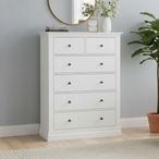 Bordeaux Chest - 2+4 Drawer - White