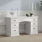 Bordeaux Double Dressing Table - 6 Drawer - Cotton