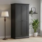 Bordeaux Wardrobe - 2 Door - Charcoal