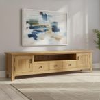 Burford TV Unit - 210cm - Oak