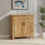 Burford Small Sideboard - 85cm - 2 Door - Oak