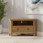 Burford Corner TV Unit - 90cm - Oak