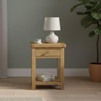 Normandy Telephone Table - 1 Drawer - Oak