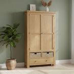 Normandy Larder Unit - 2 Door - Oak