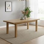 Normandy Extending Dining Table - 8-10 Seater - 200cm-245cm - Oak