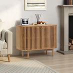 Soho Small Sideboard - 2 Door - Slatted - Oak