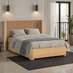 Soho Slatted Bed - Oak - 5ft King Size