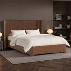 Soho Slatted Bed - 6ft Queen Size - Dark Oak