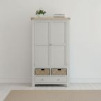 Salcombe Larder Unit - 2 Door - Grey Oak