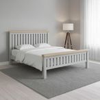 Salcombe - Slatted Bed - Grey Oak - 5ft King Size