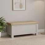 Salcombe Blanket Box - Grey Oak