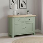 Salcombe Sideboard - 2 Door Small - 110cm - Sage Oak