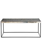 Akola Coffee Table - Glass and Silver