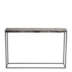 Akola Console Table - Glass and Silver