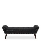 Alea Hall Bench - Black Fabric