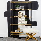 Allessi Shelving Unit - Glass and Champagne - Large