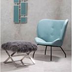 Anafi Stool - Grey Sheepskin
