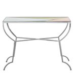 Arbus Console Table - Glass with Chrome Legs