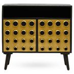 Arti Sideboard - 2 Door - 87.5cm - Black - Mango Wood - Small