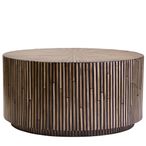 Bambusa Coffee Table - Round - Bamboo Inlay