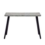 Boho Console Table - Black Bone Inlay - 110cm