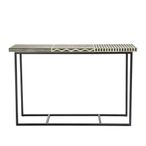 Boho Console Table - Black Bone Inlay - 120cm