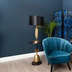 Boho Side Table - Brass Pineapple - Round