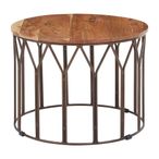 Boho Side Table - Large Round - Mango Wood