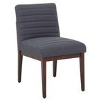Brando Dining Chair - Set of 2 - Charcoal Grey Fabric with Oak Legs