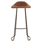 Buffalo Barstool - Set of 2 - Light Brown - Leather