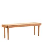Cebu Bench - Natural Cane and Beech Wood