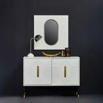Danta Sideboard - 2 Door - Small - Off White Wood - 120cm