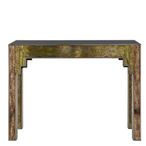 Deco Console Table - Antique Gold Wood